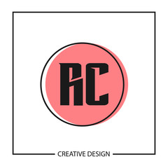 Initial Letter RC Logo Template Design Vector Illustration