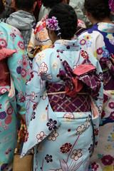 Kimonos au Japon