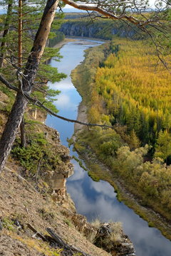 trip photo: high andle view landscape, Yakutia, Russia