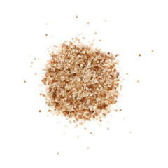 Close up smoked Danish salt isolated on white