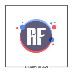 Initial Letter RF Logo Template Design Vector Illustration