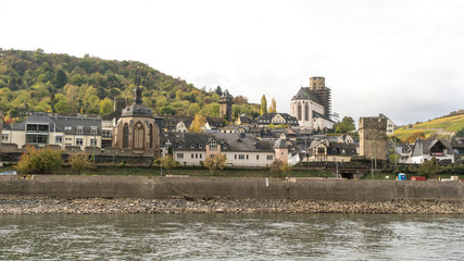 Views from Middle  Rhine River cruise in the Fall