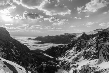 View of Longs Peak in Rocky Mountain National Park, Colorado