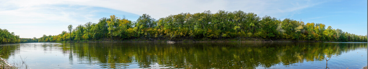 Lake with a forest on the opposite shore