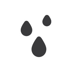 Water drops vector icon