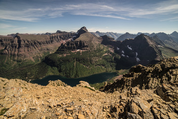 Fototapeta premium Summit of Mt. Helen, Glacier National Park, Montana