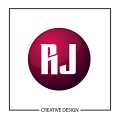 Initial Letter RJ Logo Template Design Vector Illustration