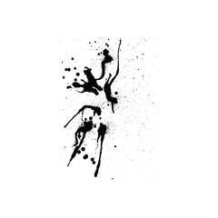 Abstract grunge blobs background