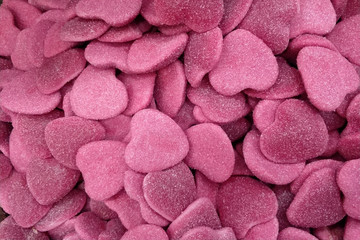 Candies with jelly and sugar. Colourful array of different child sweets and treats. Bright party...