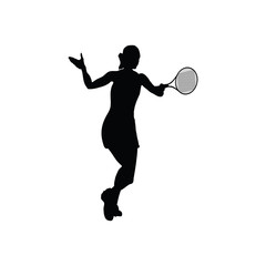 Tennis silhouette