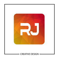 Initial Letter RJ Logo Template Design Vector Illustration