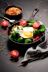 rosenkohl mit spiegelei