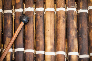 Old xylophone detail