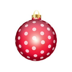 Christmas ball isolated on white background