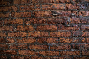 old brick wall background light ancient broken aged pattern