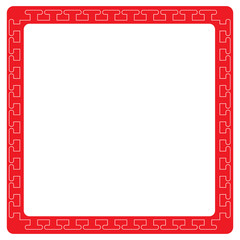 Asian style border image. Vector illustration design
