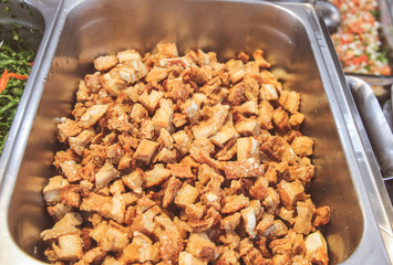 Brazilian food torresmo