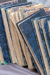 old book in the library