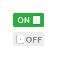 Icons On and Off. Vector illustration on white background. © Maria