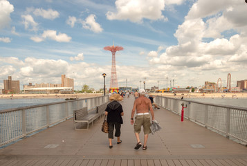 old couple Coney Island