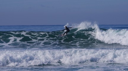 Naklejka premium Océan et Surf Biscarosse Plage 03 Novembre 2018 France