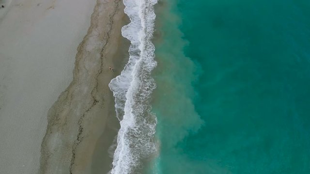 Missiria beach on Crete island near Rethymno with azure clear water, Greece, Europe. Crete is the largest and most populous of the Greek islands. 
