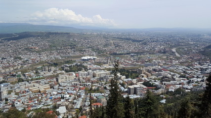 Panoramic view of Tbilisi, capital of Georgia