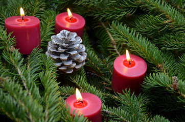 Christmas time, advent candles