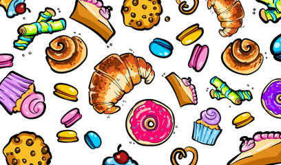 Vector candy background