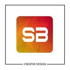 Initial Letter SB Logo Template Design Vector Illustration