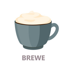 Cold brewed cup of coffee. Delicious drink