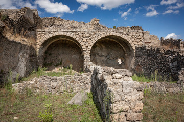 Fototapeta na wymiar The Roman Ruins in Pompii