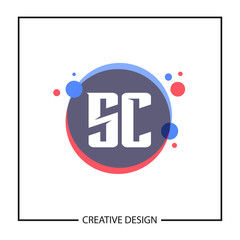Initial Letter SC Logo Template Design Vector Illustration