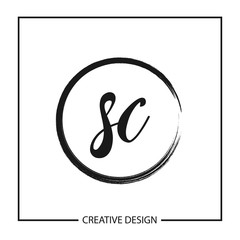 Initial Letter SC Logo Template Design Vector Illustration