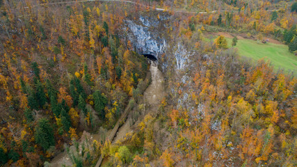 Planinsko polje is a most typical karst polje in Dinaric karst, Slovenia. After the heavy rain, the area is flooded and it becomes intermittent lake.