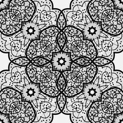 ethnic seamless pattern. Indian ornament,  flora pattern, mandala. range, circle, round, disk. 