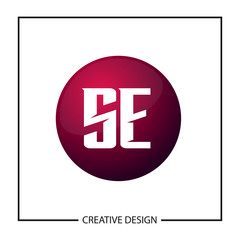 Initial Letter SE Logo Template Design Vector Illustration