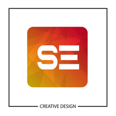 Initial Letter SE Logo Template Design Vector Illustration