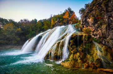 Turner Falls Oklahoma Waterfall - obrazy, fototapety, plakaty