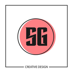 Initial Letter SG Logo Template Design Vector Illustration