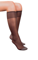 brown high knee socks