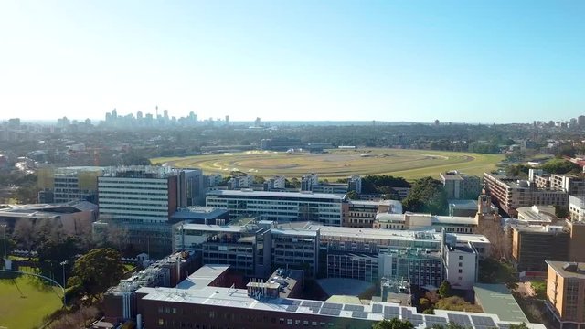 Aerial Reveal of UNSW and Randwick Race Course