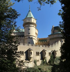 Obraz premium romantic Bojnice castle in the western part of Slovakia