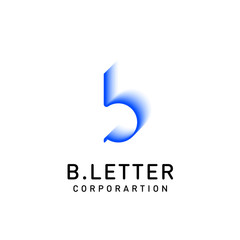 Letter B vector logo design template for corporate identity
