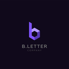 Letter B vector logo design template for corporate identity