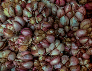 Fresh garlic background