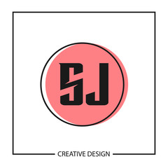 Initial Letter SJ Logo Template Design Vector Illustration