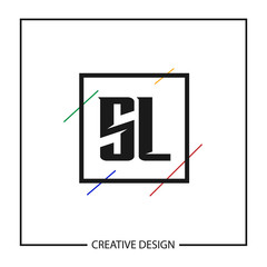 Initial Letter SL Logo Template Design Vector Illustration
