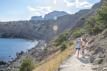 Fototapeta premium Sudak, Crimea, Golitsyn Trail, Novyy Svet