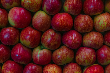 Fresh red apple background